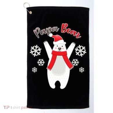 Christmas Papa Bear Golf Towel