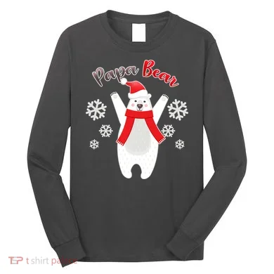 Christmas Papa Bear Long Sleeve Shirt