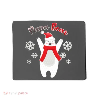 Christmas Papa Bear Mousepad