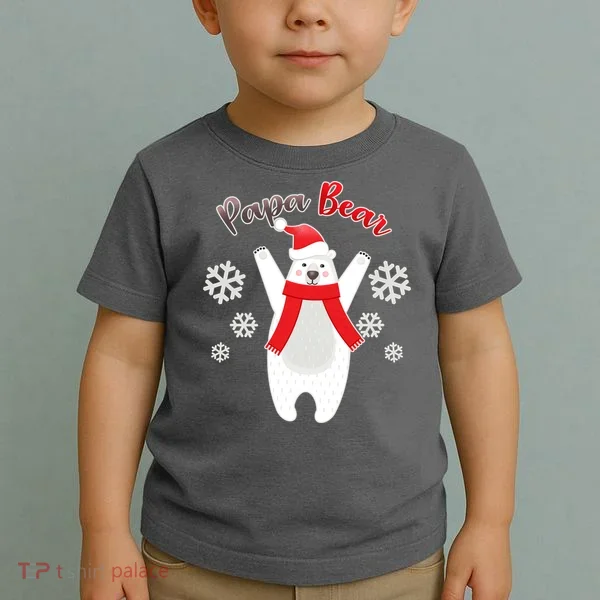 Christmas Papa Bear Toddler T-Shirt