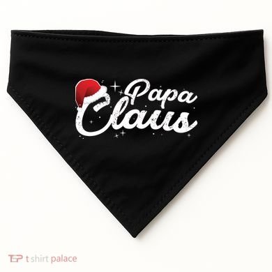 Christmas Papa Claus  USA-Made Doggie Bandana