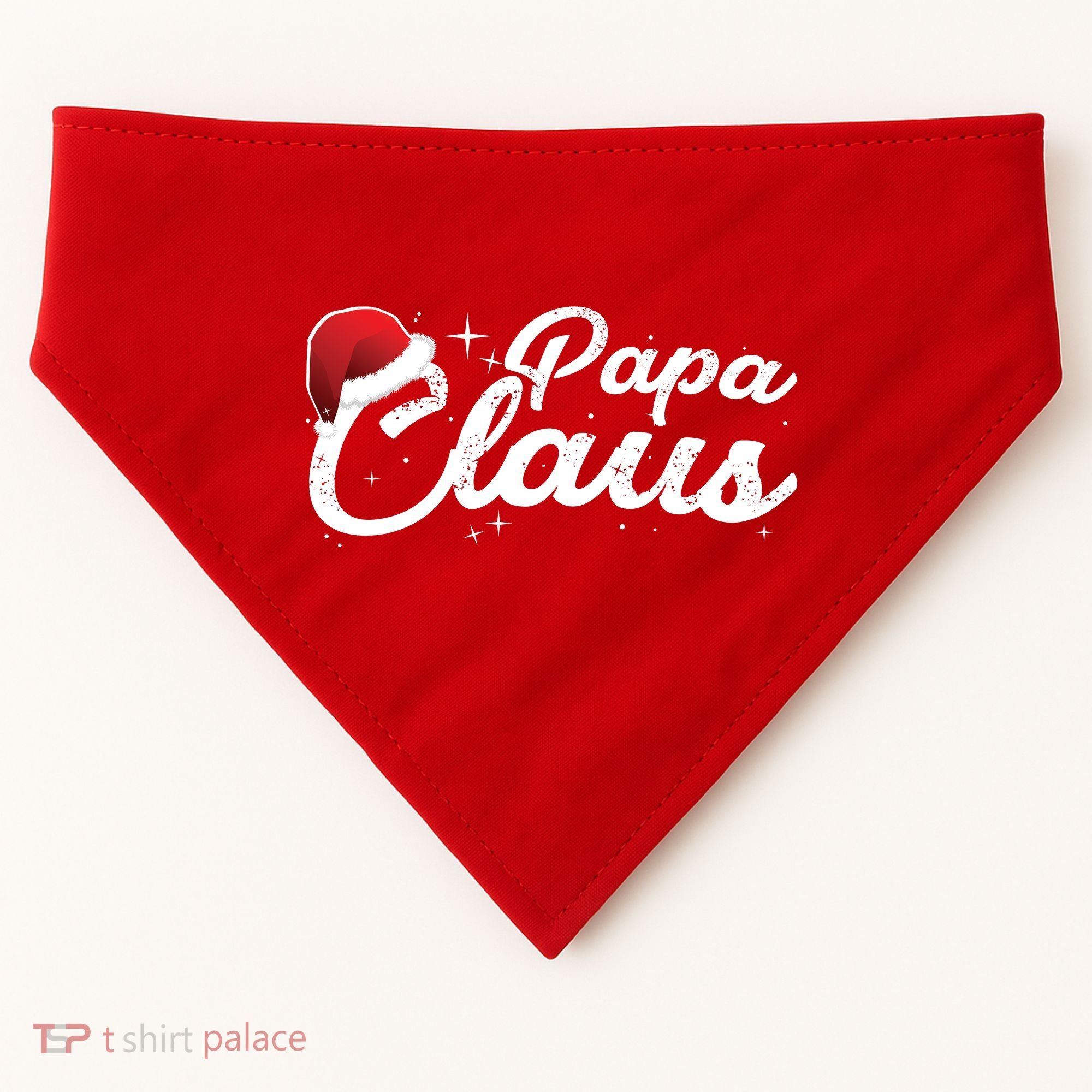 Christmas: Papa Claus USA-Made Doggie Bandana