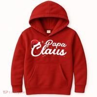 Christmas: Papa Claus Kids Hoodie thumb 0