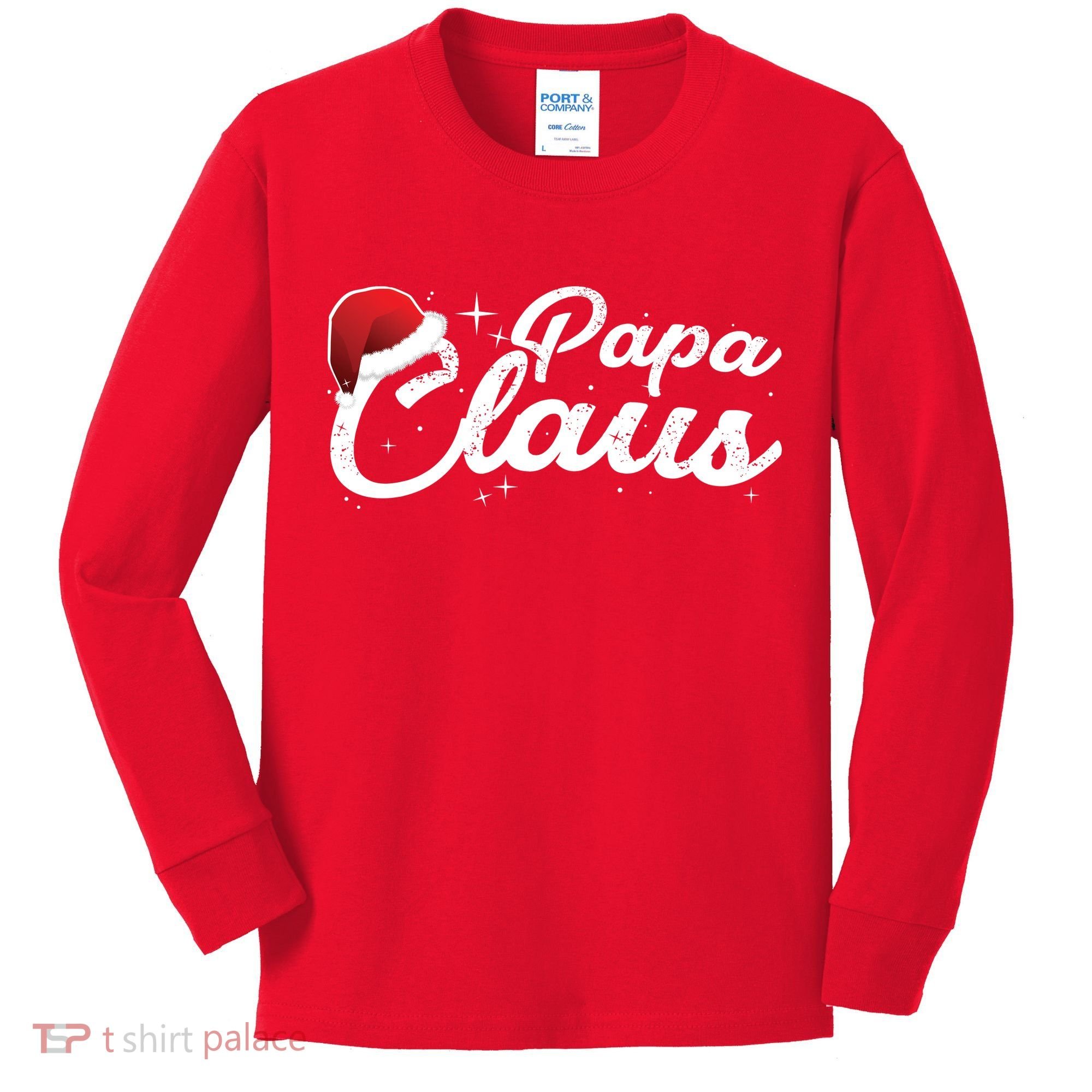 Christmas: Papa Claus Kids Long Sleeve Shirt