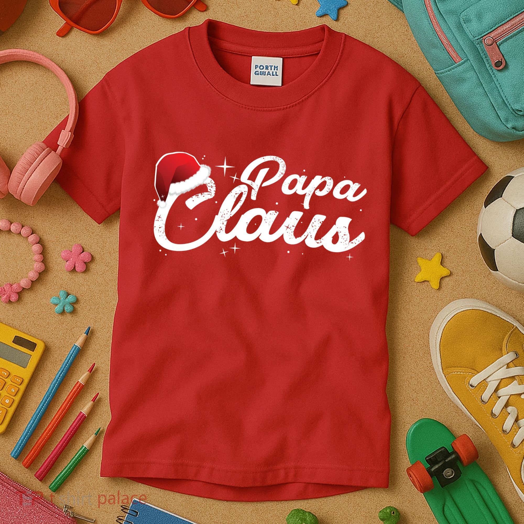 Christmas: Papa Claus Kids T-Shirt