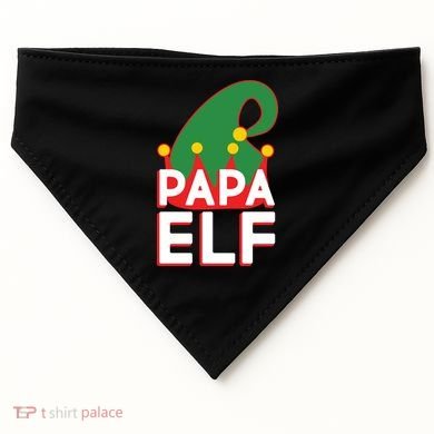 Christmas: Papa Elf USA-Made Doggie Bandana