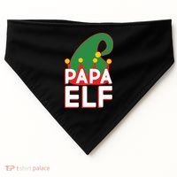 Christmas: Papa Elf USA-Made Doggie Bandana thumb 0