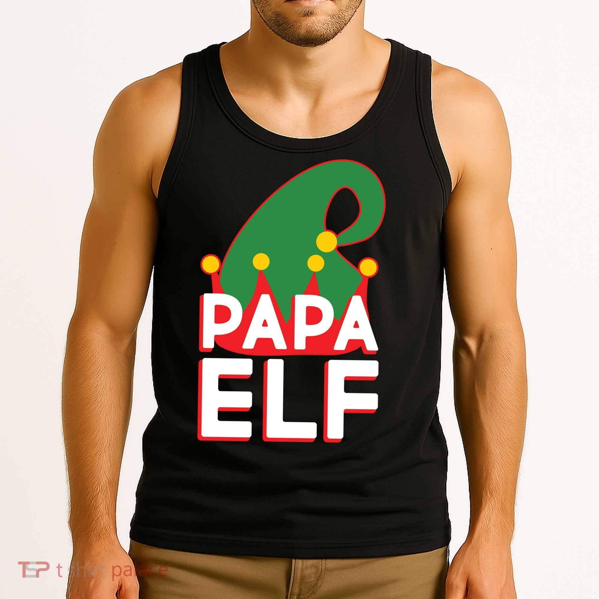 Christmas: Papa Elf Tank Top