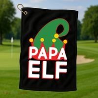 Christmas: Papa Elf Golf Towel thumb 1