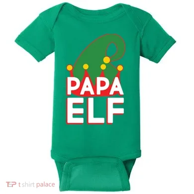 Christmas: Papa Elf Baby Bodysuit