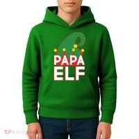 Christmas: Papa Elf Kids Hoodie thumb 4