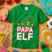 Christmas: Papa Elf Kids T-Shirt thumb 3