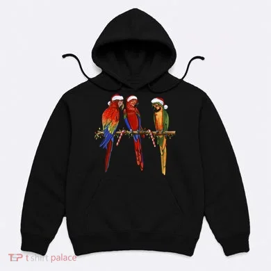 Christmas Parrots Hoodie