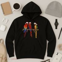 Christmas Parrots Hoodie thumb 3