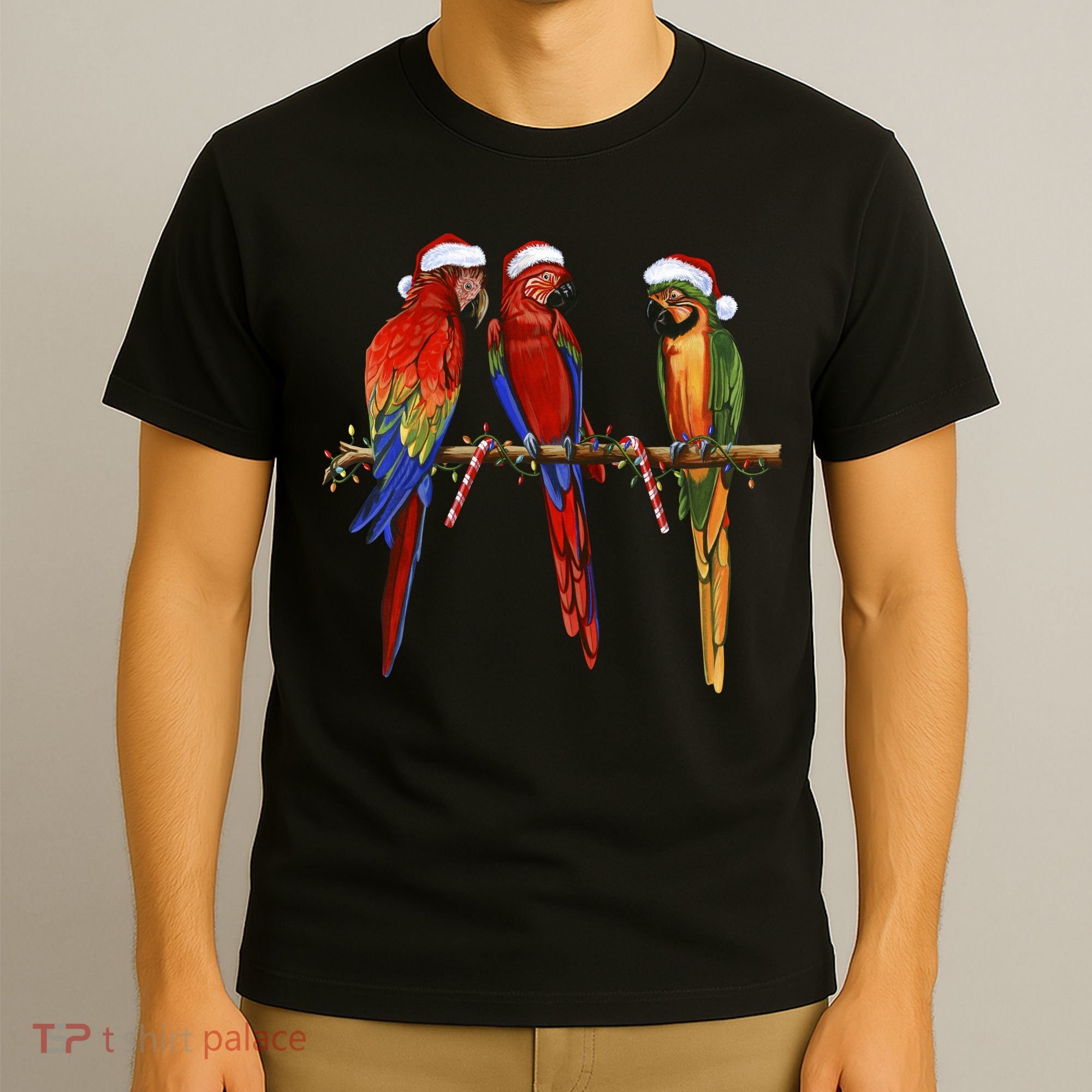 Christmas Parrots T-Shirt