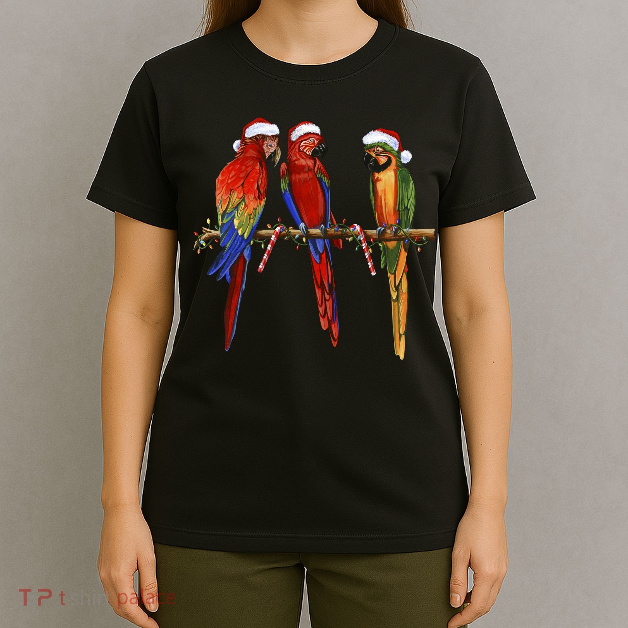 Christmas Parrots T-Shirt