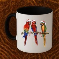 Christmas Parrots Coffee Mug thumb 2