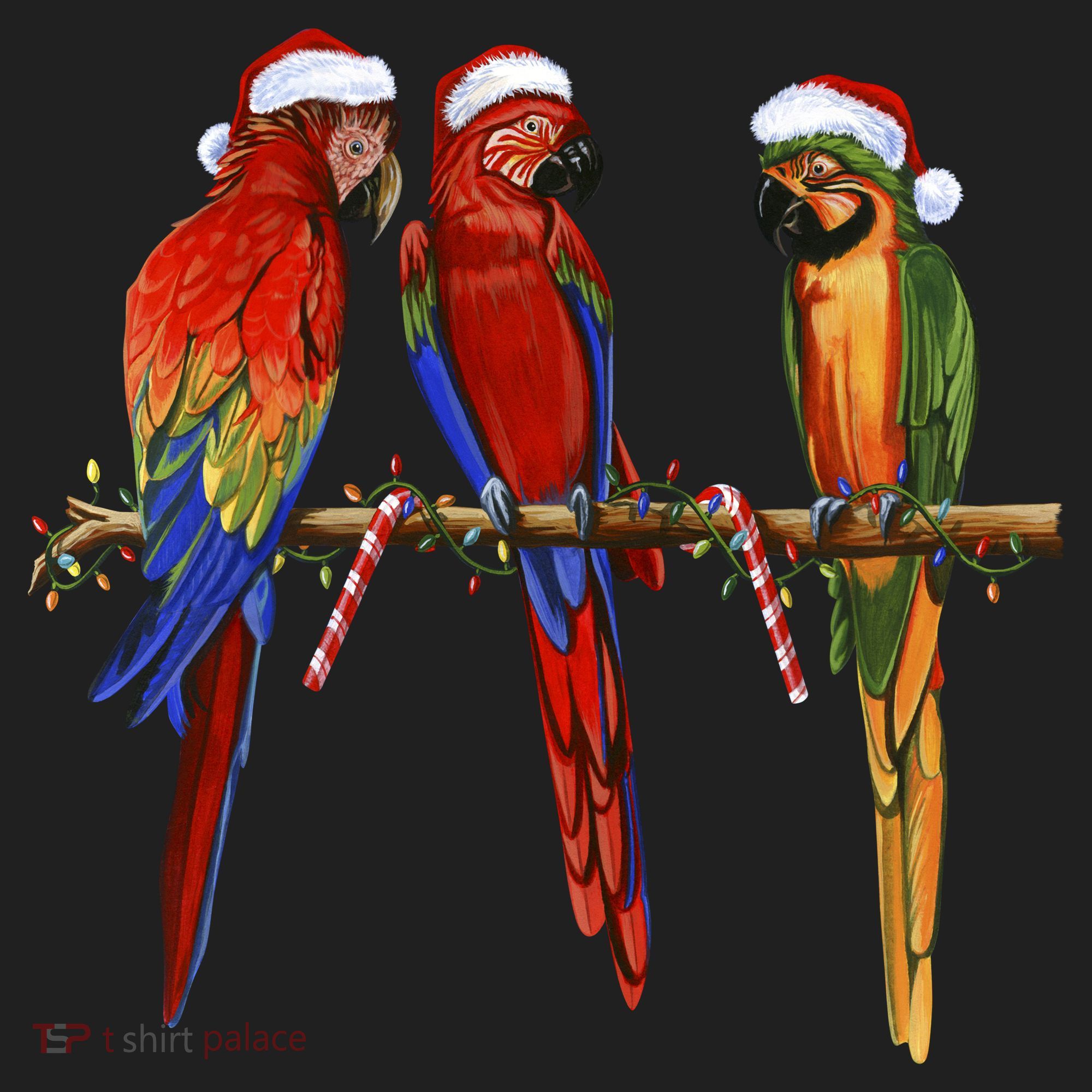 Christmas Parrots Beanie
