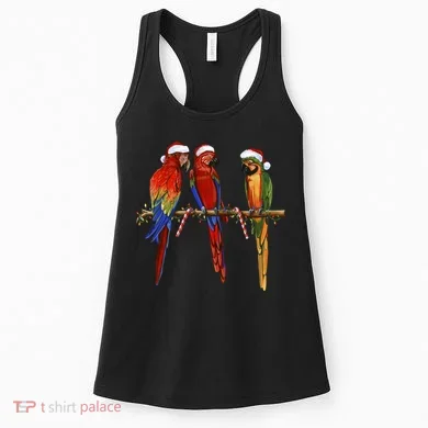Christmas Parrots Women's Tank Top