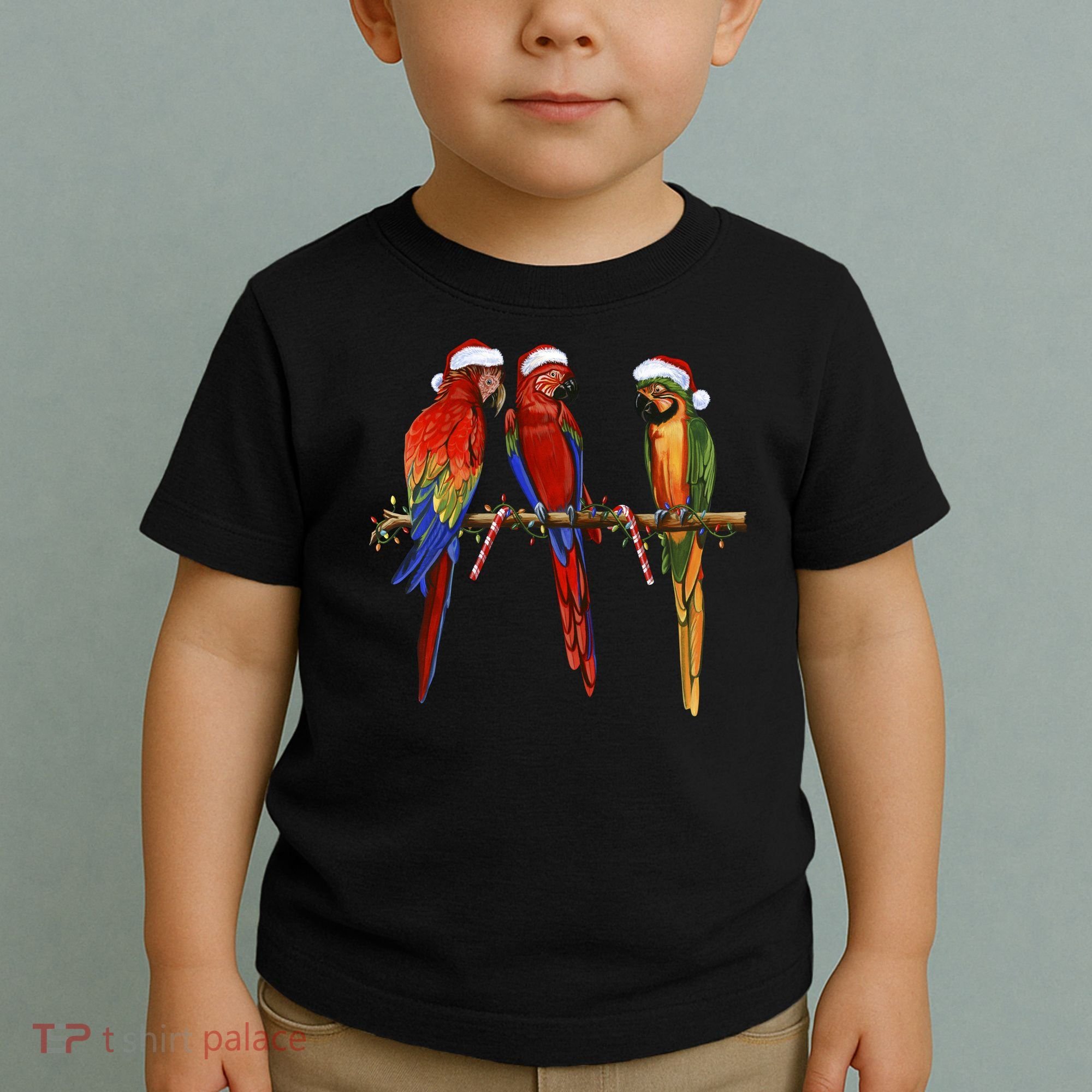 Christmas Parrots Toddler T-Shirt