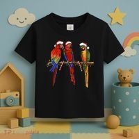 Christmas Parrots Toddler T-Shirt thumb 3