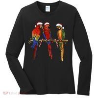 Christmas Parrots Women's Long Sleeve Shirt thumb 0