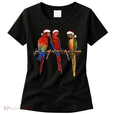 Christmas Parrots Women's T-Shirt