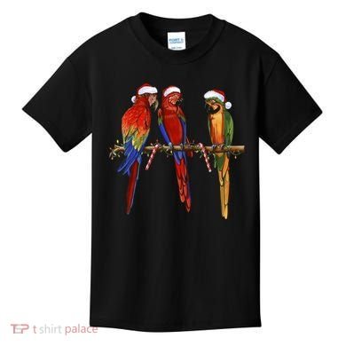Christmas Parrots Kids T-Shirt