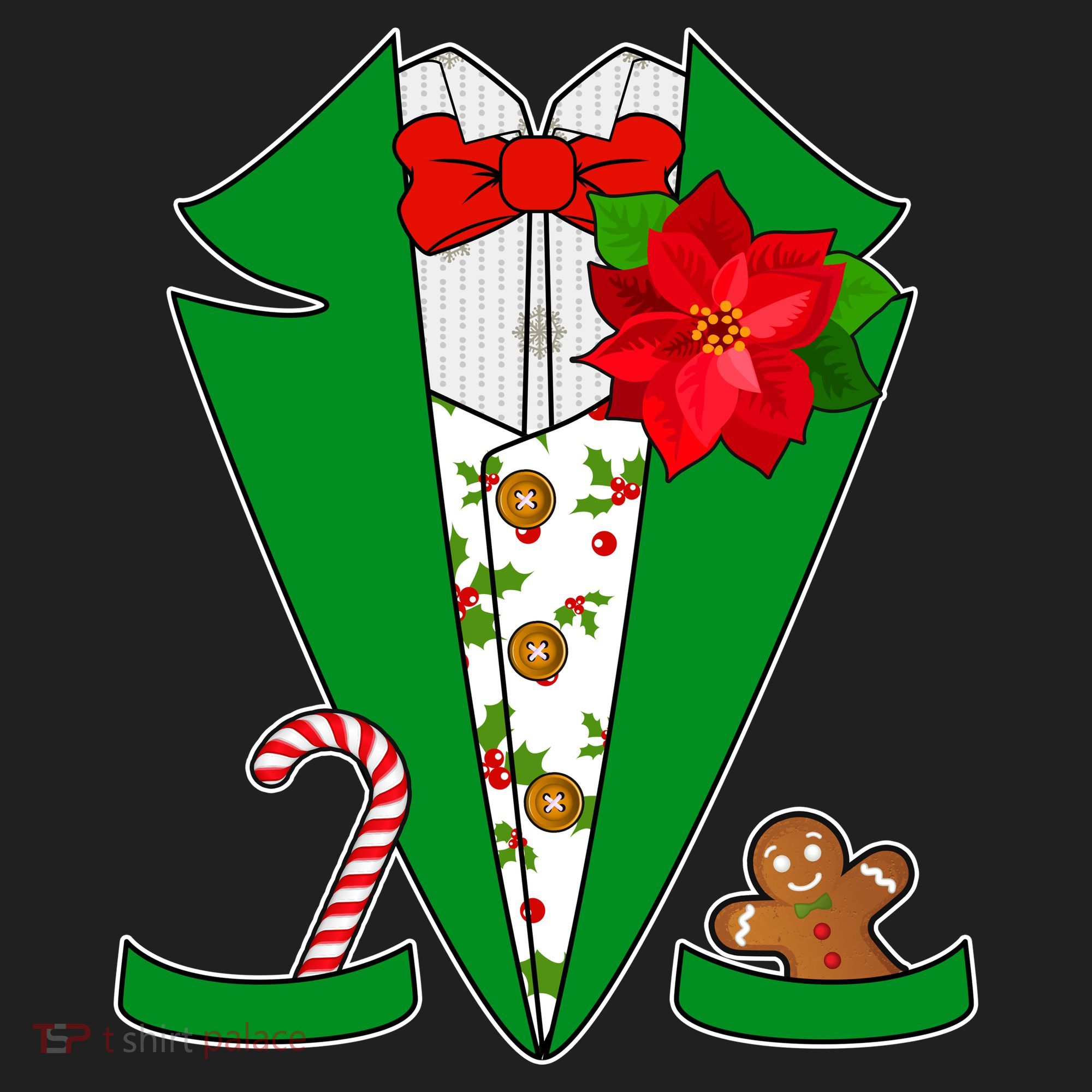 Christmas Party Tuxedo Suit Top Women's Sweatshirt