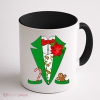 Christmas Party Tuxedo Suit Top Coffee Mug thumb 1
