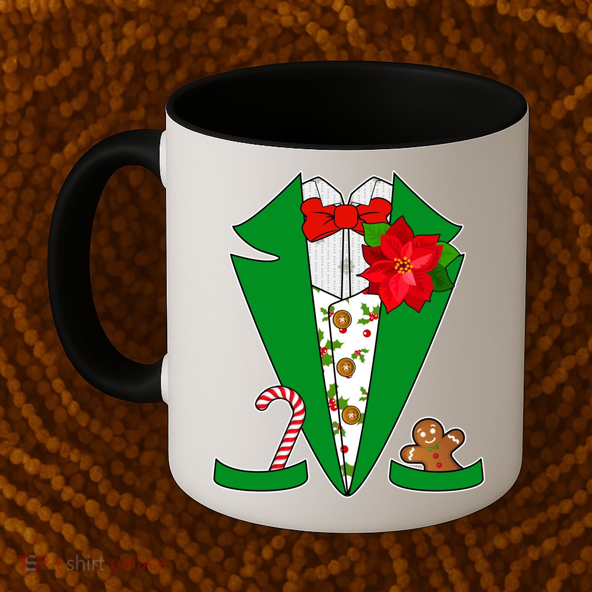 Christmas Party Tuxedo Suit Top Coffee Mug