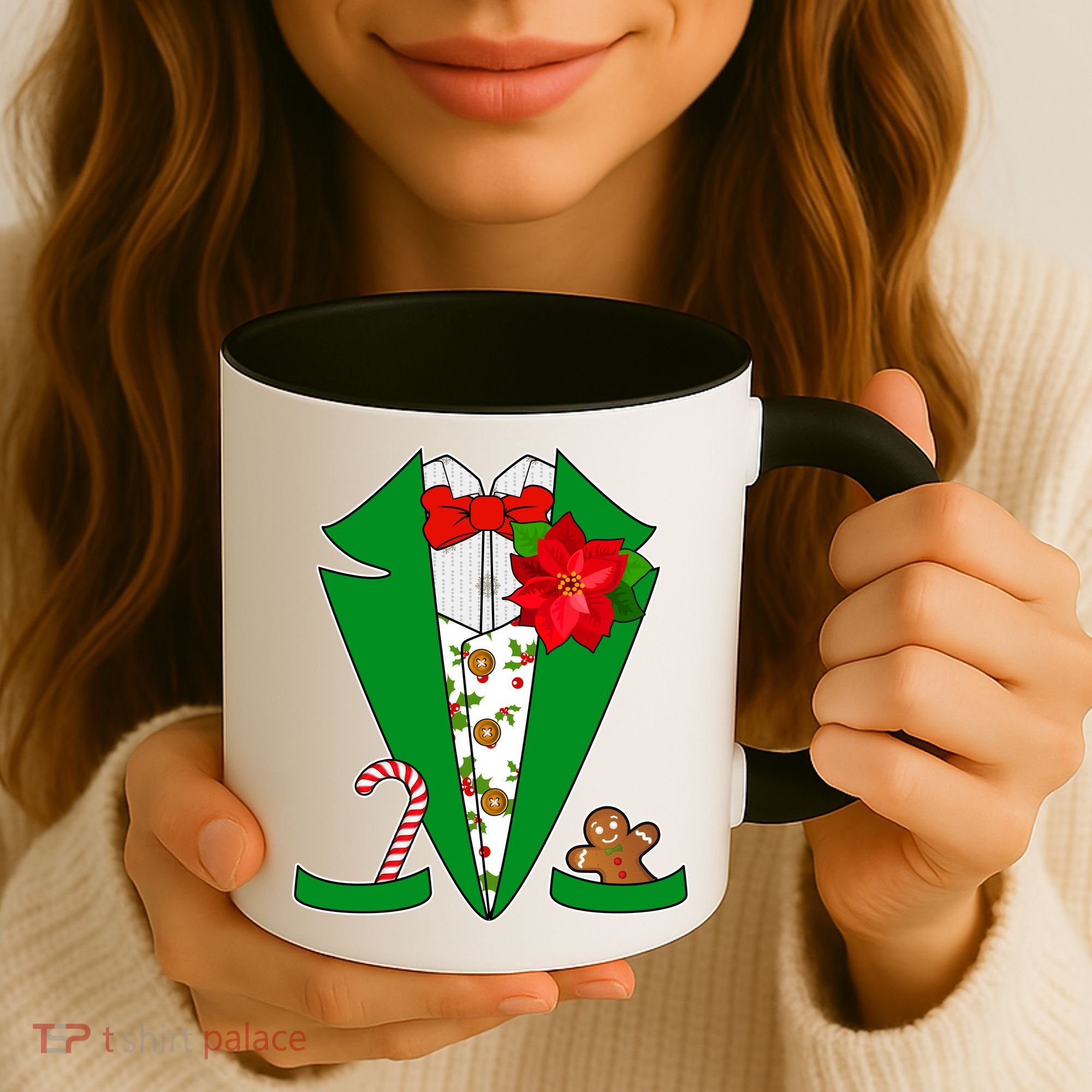 Christmas Party Tuxedo Suit Top Coffee Mug