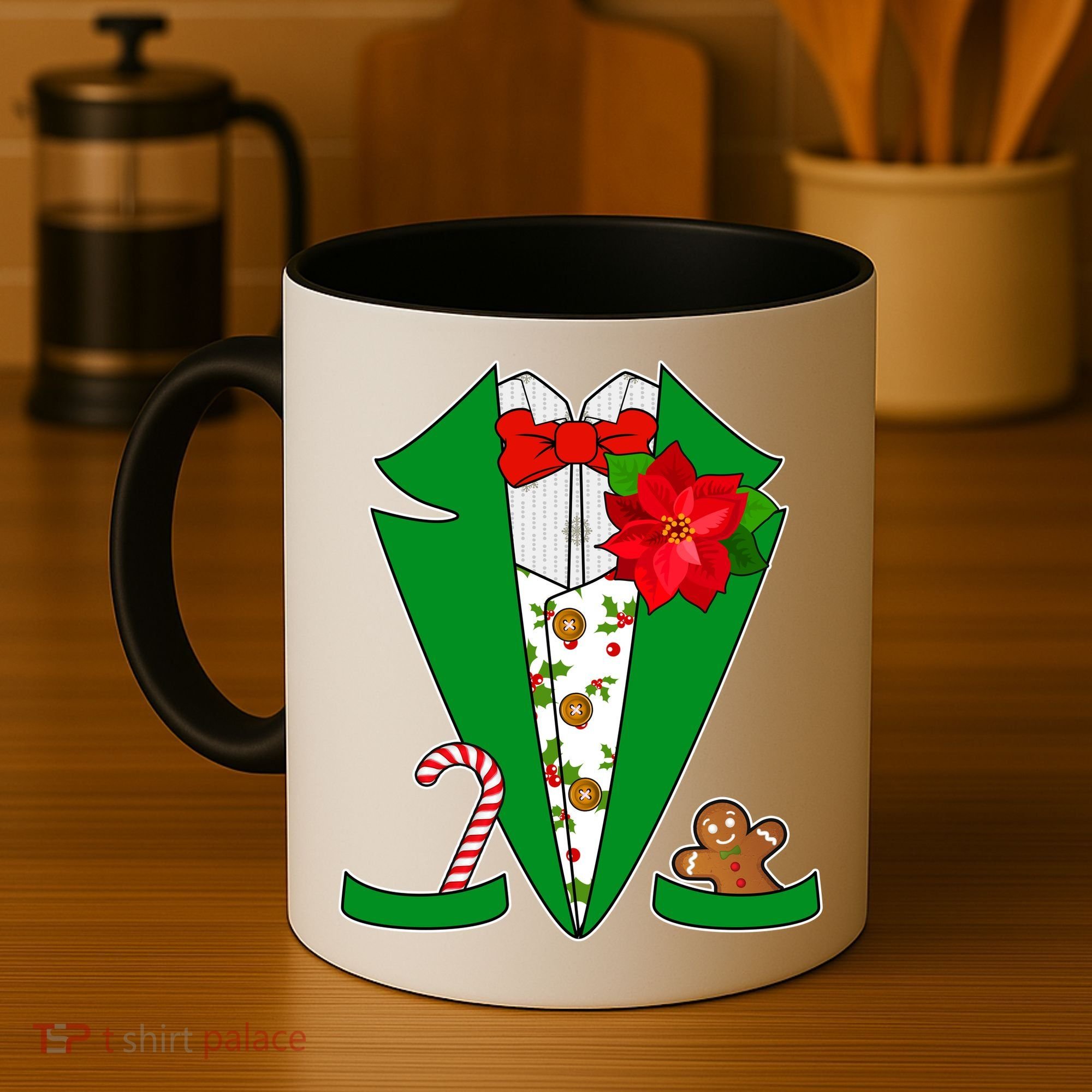 Christmas Party Tuxedo Suit Top Coffee Mug
