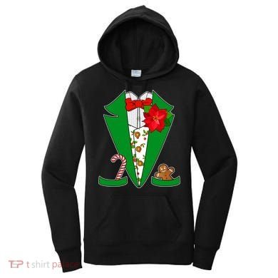 Christmas Party Tuxedo Suit Top Women's Hoodie