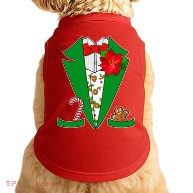 Christmas Party Tuxedo Suit Top Doggie Tank