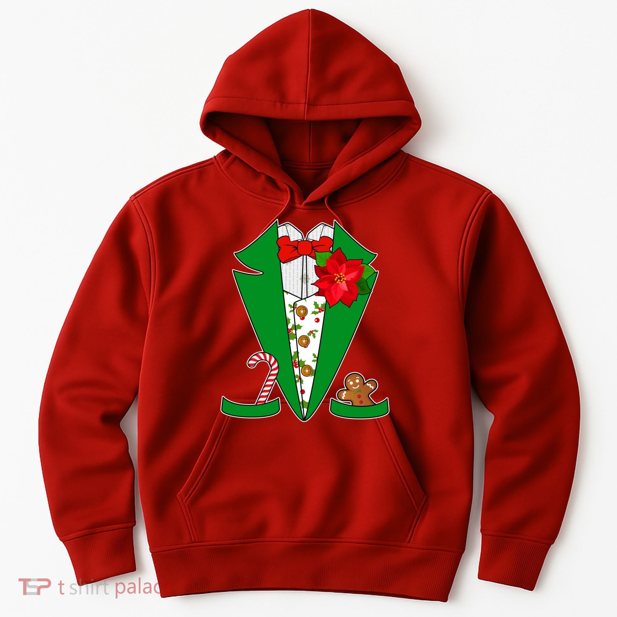 Christmas Party Tuxedo Suit Top Hoodie