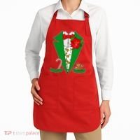 Christmas Party Tuxedo Suit Top Apron thumb 2