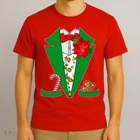 Christmas Party Tuxedo Suit Top T-Shirt thumb 3
