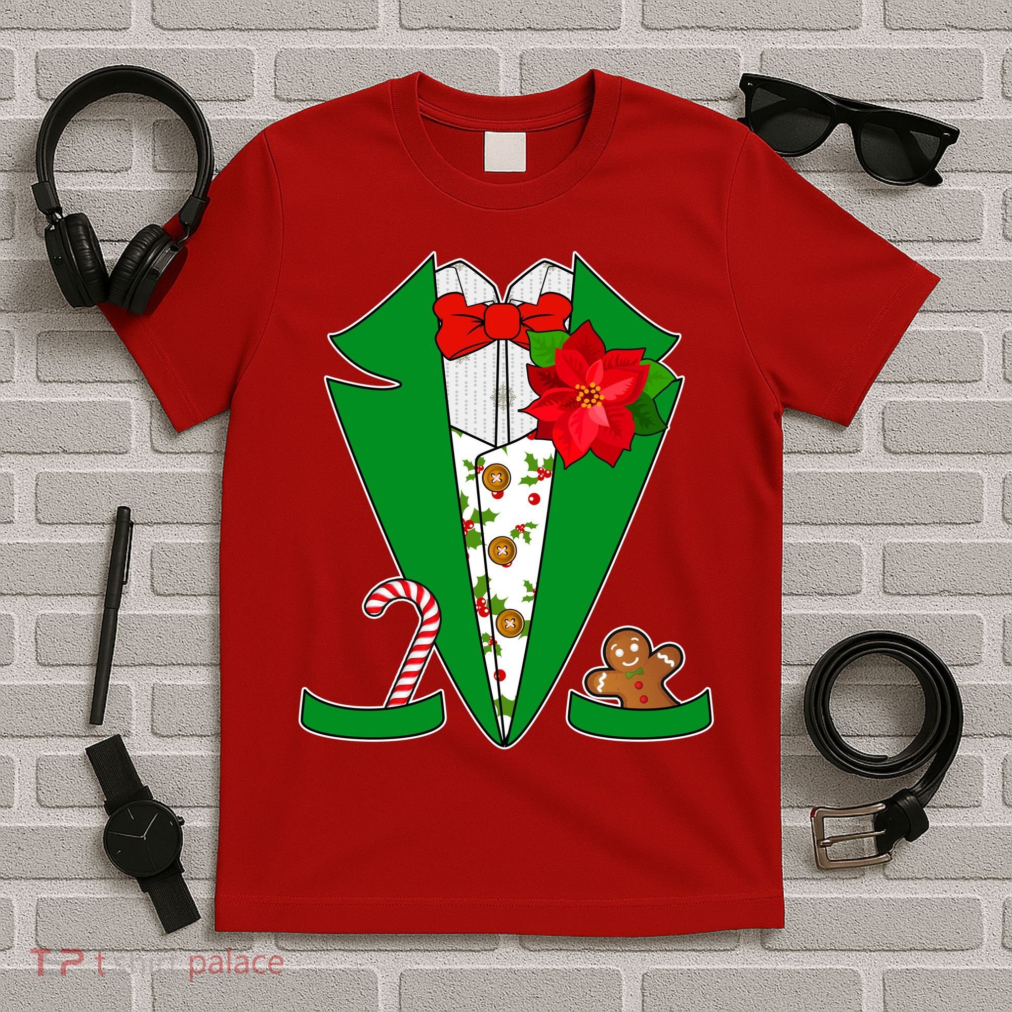 Christmas Party Tuxedo Suit Top T-Shirt
