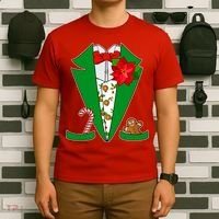 Christmas Party Tuxedo Suit Top T-Shirt thumb 6