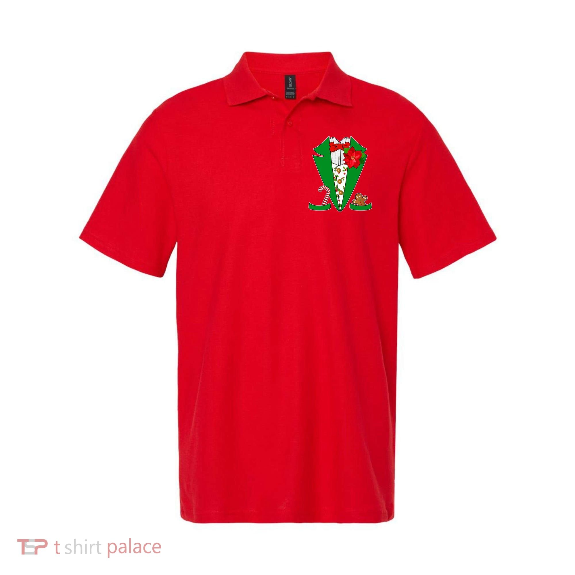 Christmas Party Tuxedo Suit Top Polo