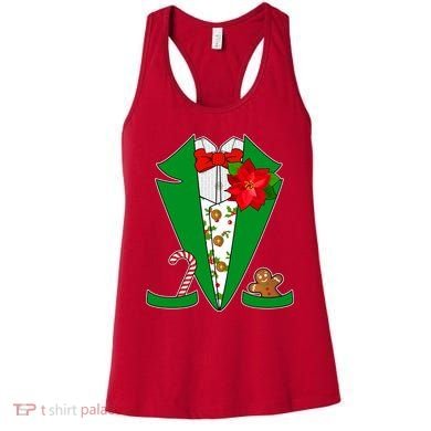 Christmas Party Tuxedo Suit Top Women's Tank Top