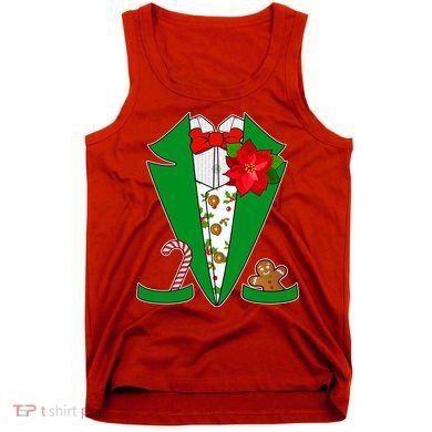 Christmas Party Tuxedo Suit Top Tank Top
