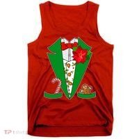 Christmas Party Tuxedo Suit Top Tank Top thumb 0