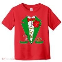 Christmas Party Tuxedo Suit Top Toddler T-Shirt thumb 0
