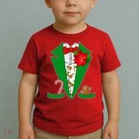 Christmas Party Tuxedo Suit Top Toddler T-Shirt thumb 2