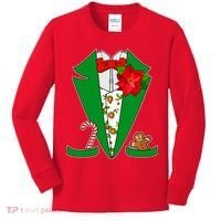 Christmas Party Tuxedo Suit Top Kids Long Sleeve Shirt thumb 0