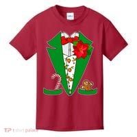 Christmas Party Tuxedo Suit Top Kids T-Shirt thumb 0