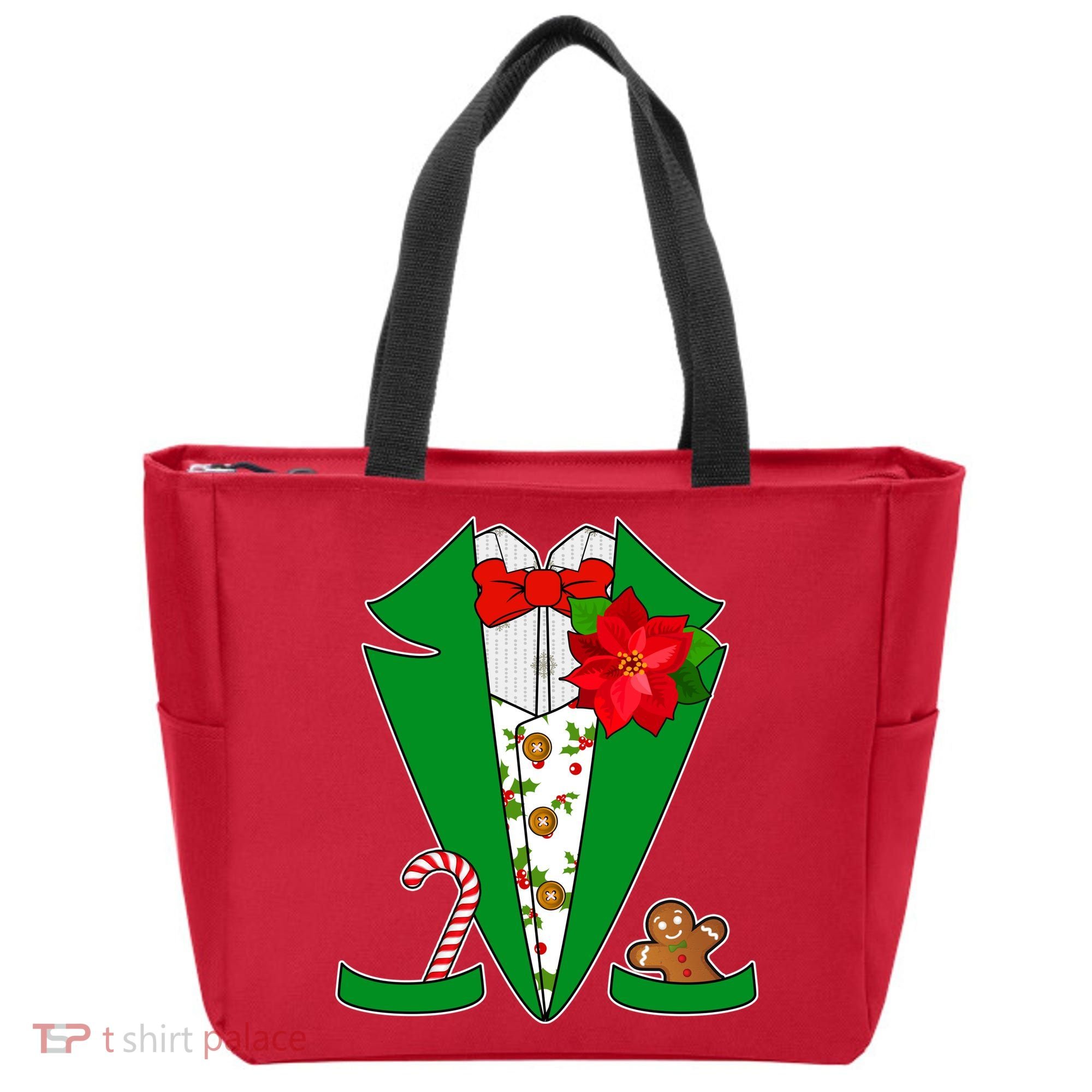Christmas Party Tuxedo Suit Top Tote Bag