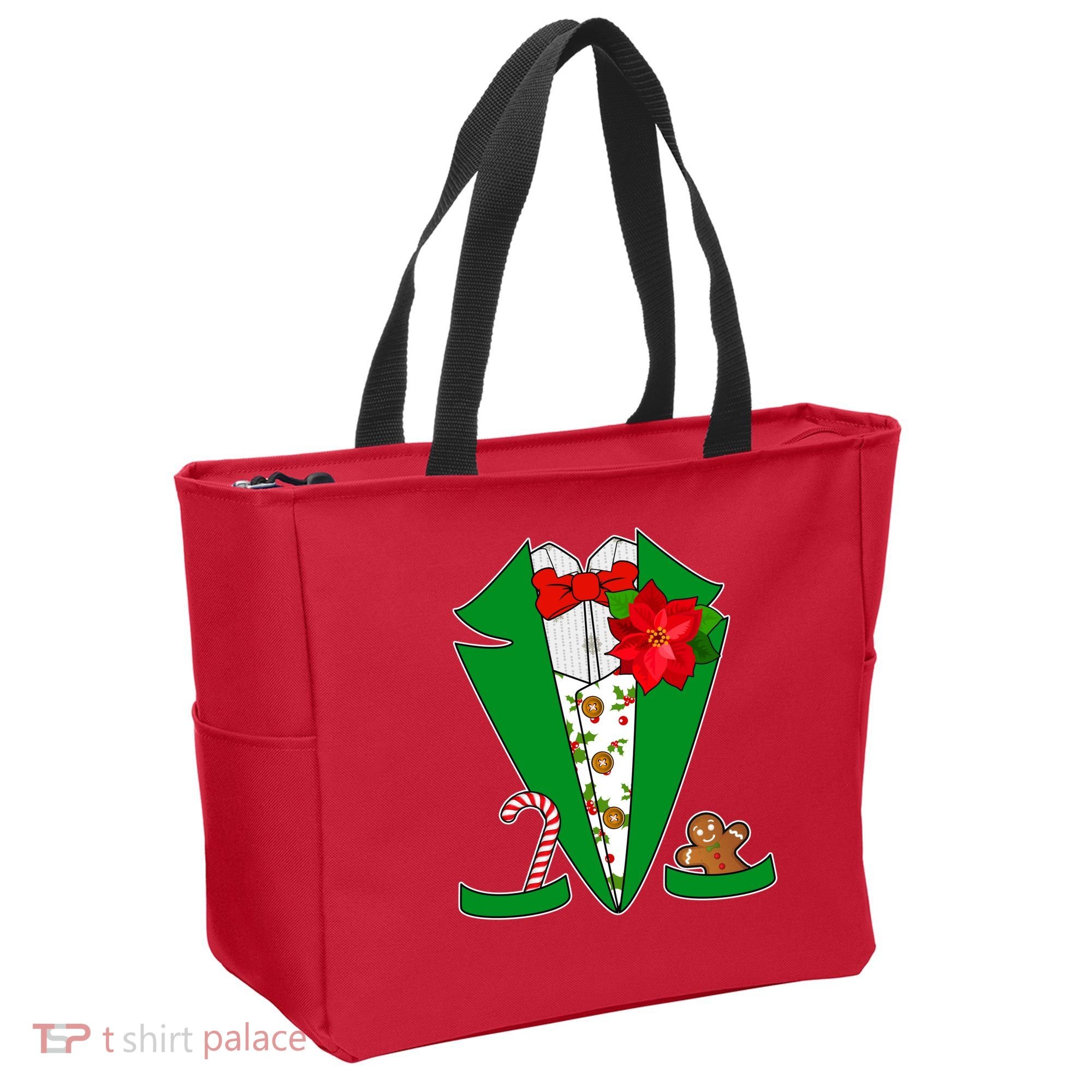 Christmas Party Tuxedo Suit Top Tote Bag